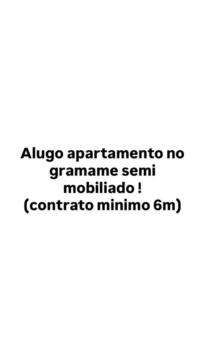 Alugo apartamento semi mobiliado 
