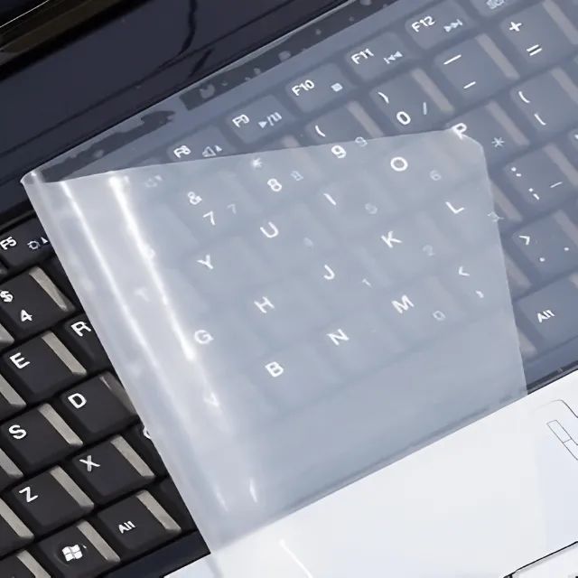 protetor de teclado de notebook silicone branco