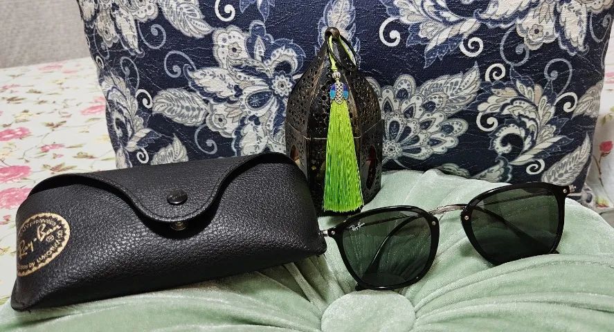 Óculos de sol Ray Ban, modelo RB2448N, cor Preto 