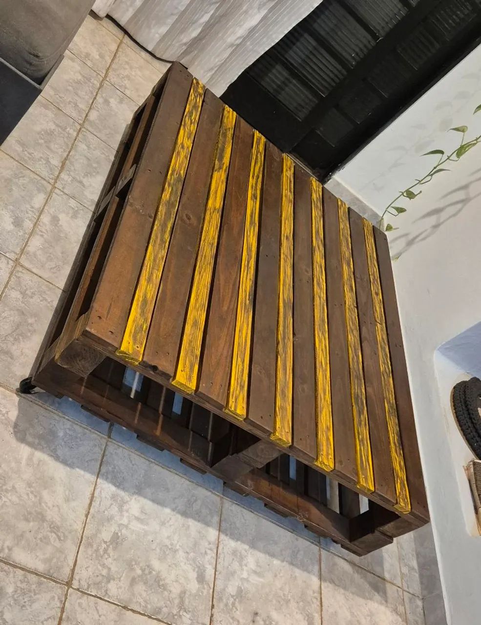 Mesa de centro de pallet - Foto 3