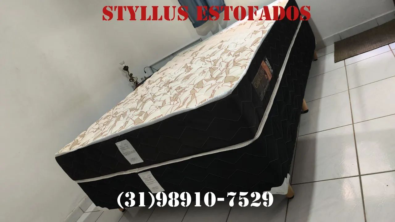 Cama box com colchão de molas ensacadas 