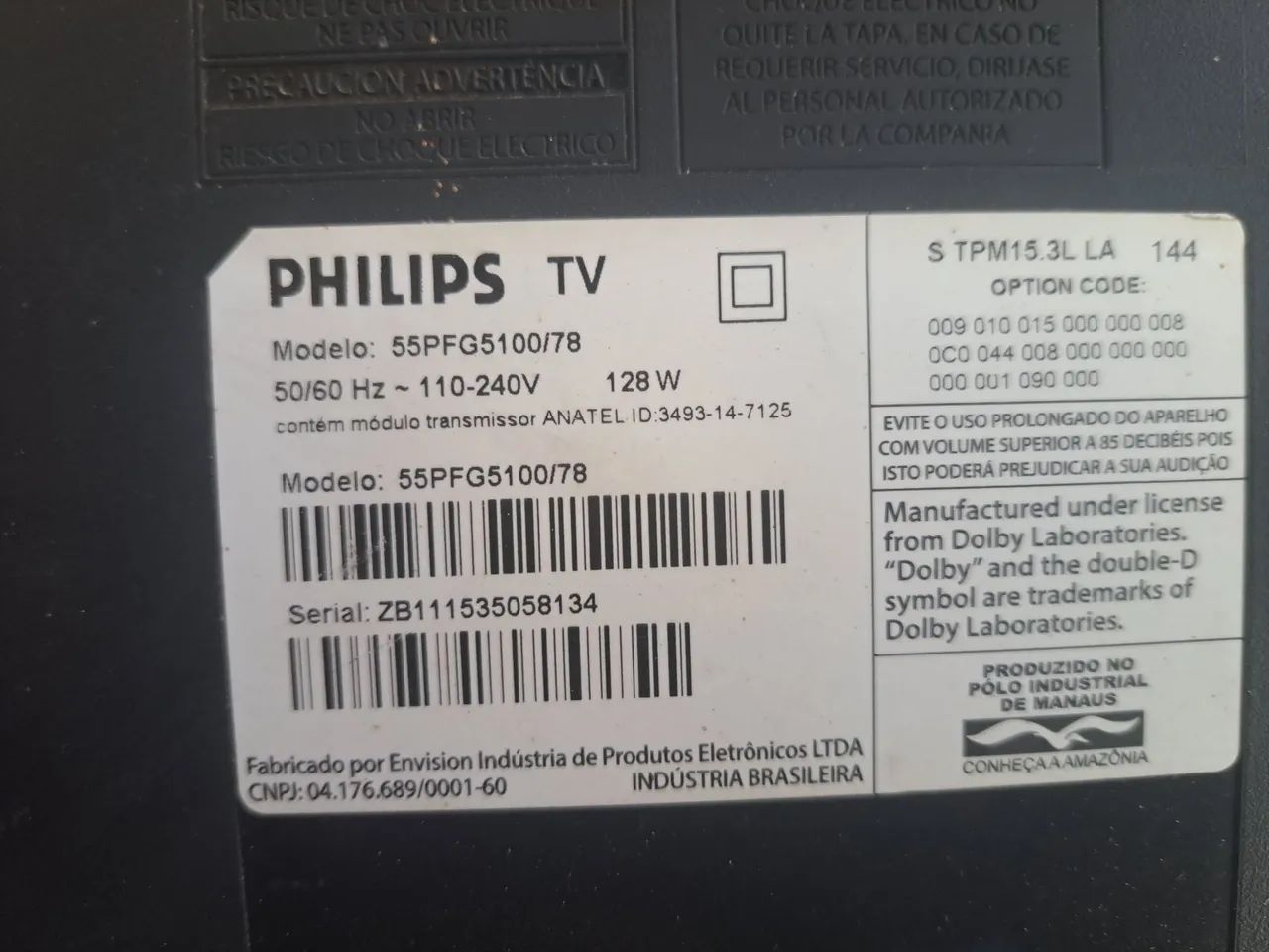 Tv Philips 55