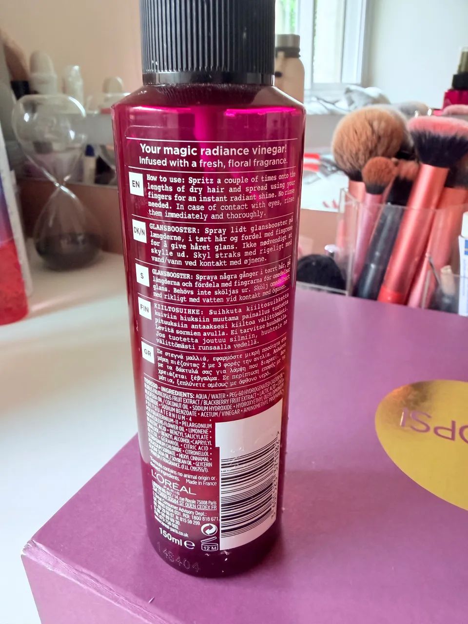 L?Oréal Botanicals Geranium Radiance Vinegar Spray 150ml - Foto 4