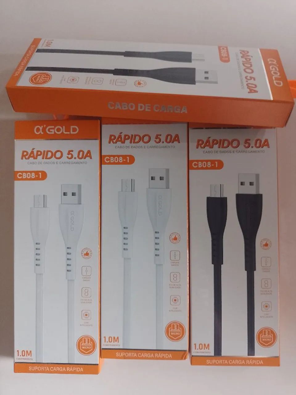 Cabo micro USB V8 