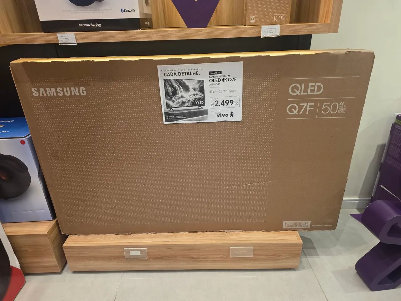 TV Samsung 50 polegadas Qlwd 4k q7f - Foto 2