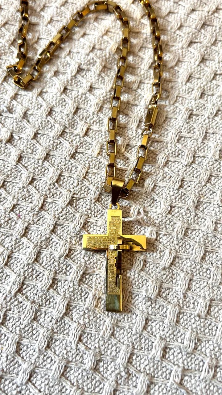 Cordão corrente 70cm com Pingente  - Foto 3