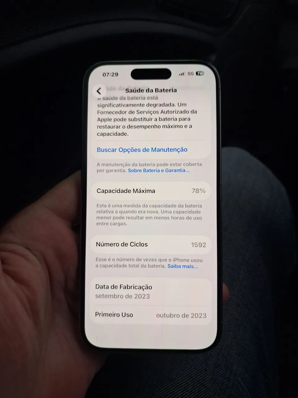 iPhone 15 Pro 128Gb - Excelente Estado e Todo Original  - Foto 2