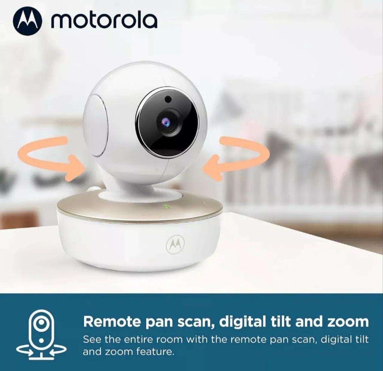 Babá Eletrônica Motorola VM50G2 Duas Câmeras Nova Lacrada - Foto 3