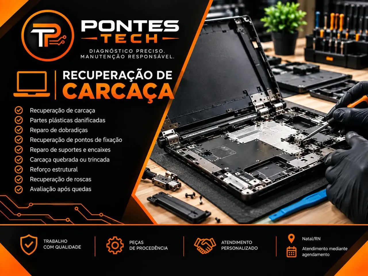 Manutenção de Notebook e Computador | Diagnóstico e Reparo | PontesTech - Foto 4