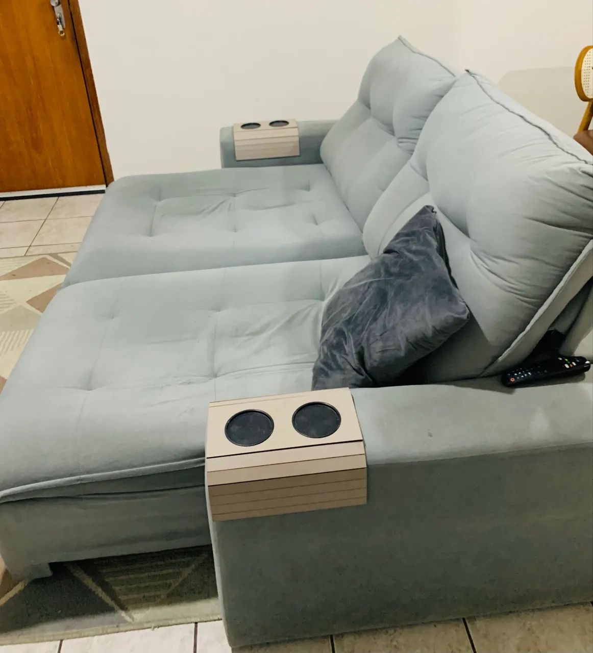 Sofá cinza retrátil  - Foto 2