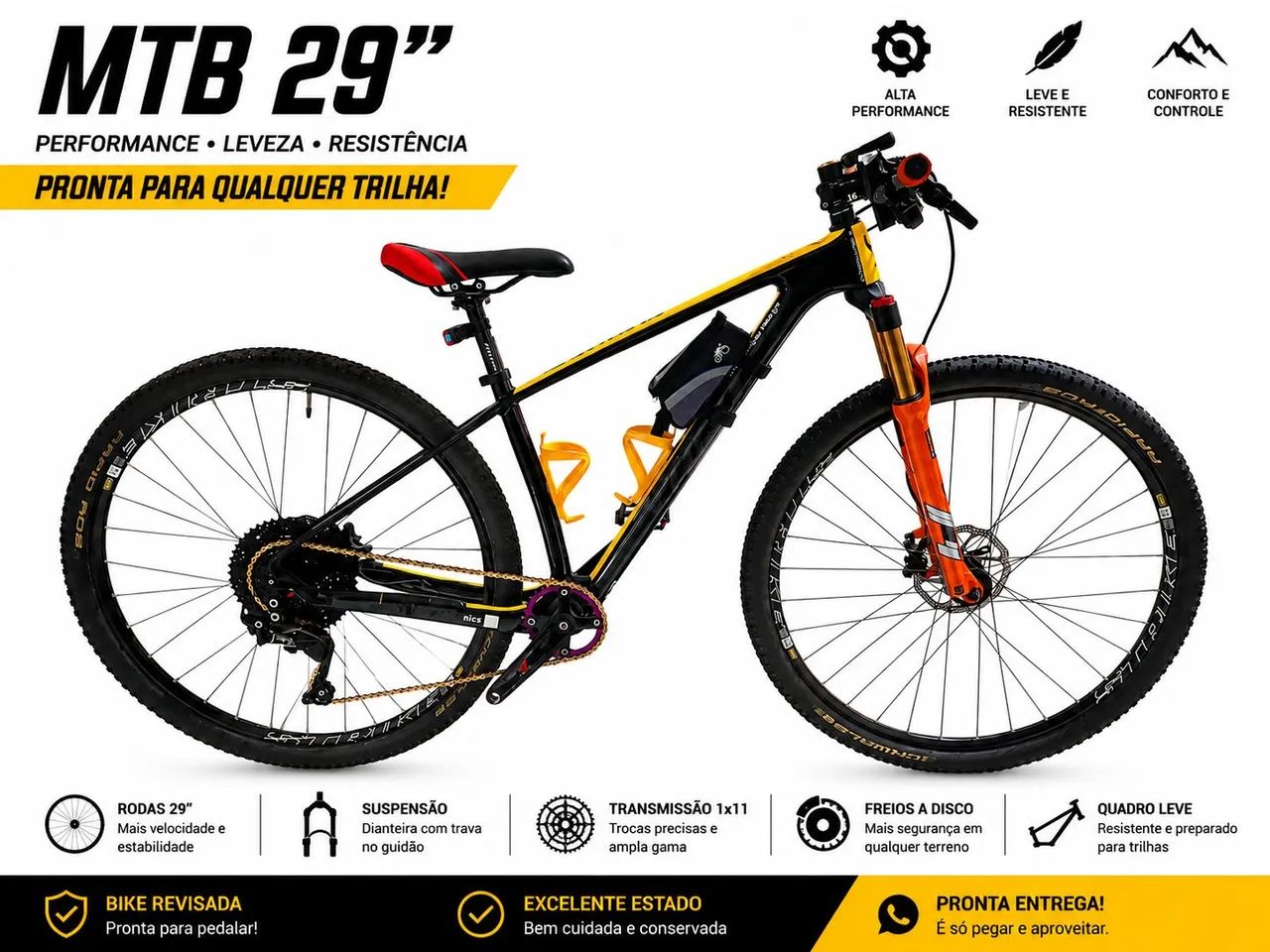 Bicicleta Marca Thrust Aro 29