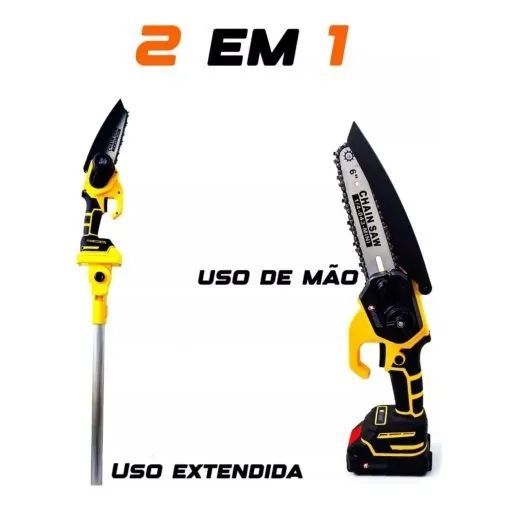 MOTOSSERRA 2 BATERIAS 48V COM EXTENSOR  - Foto 3