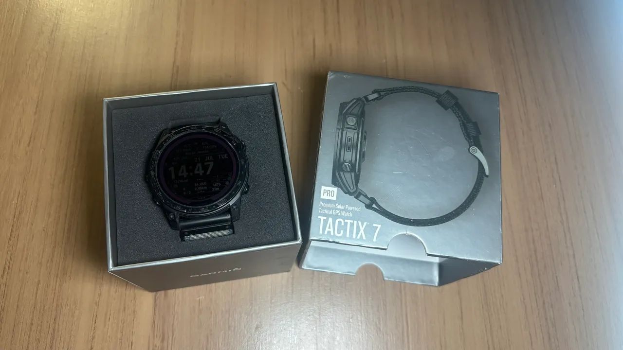 Garmin Tactix 7 Pro Solar + Caixa Original + 5 Pulseiras Extras - Foto 4