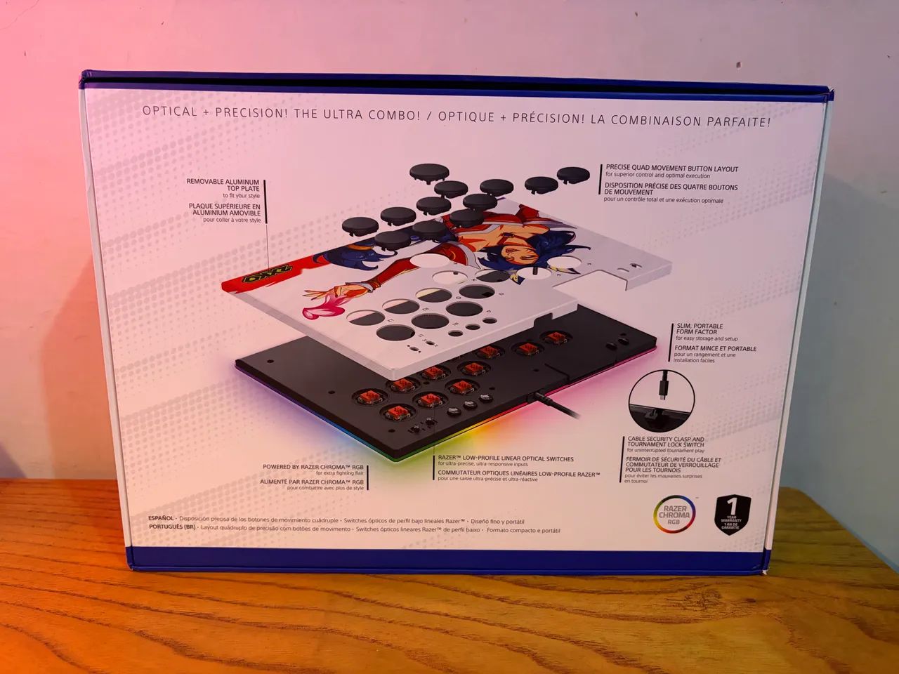 Controle Hitbox Razer Kitsune - Edição 2XKO - Peças e Acessórios