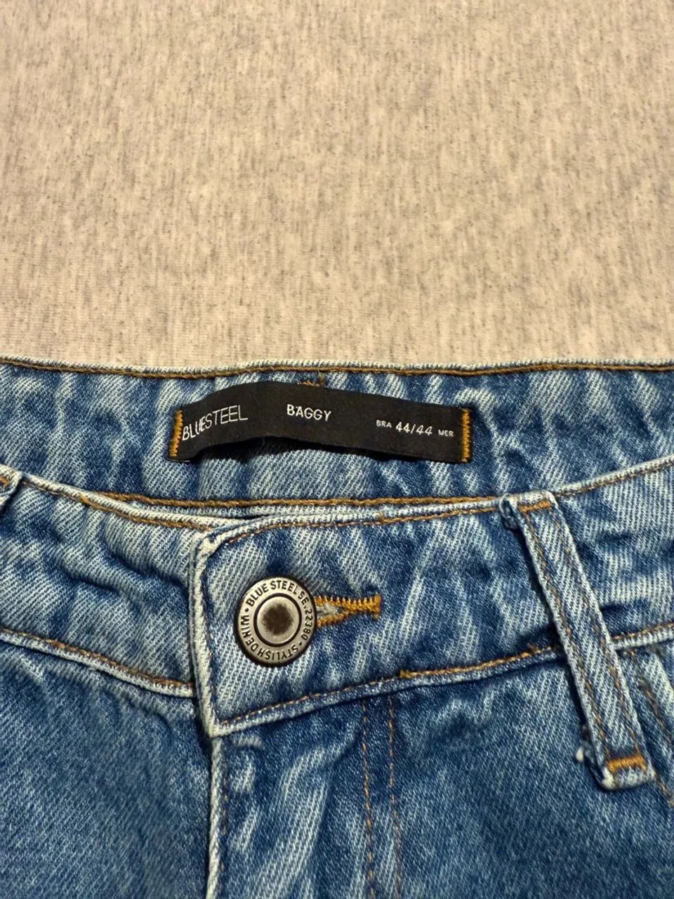 Calça jeans azul 44BR - Foto 3
