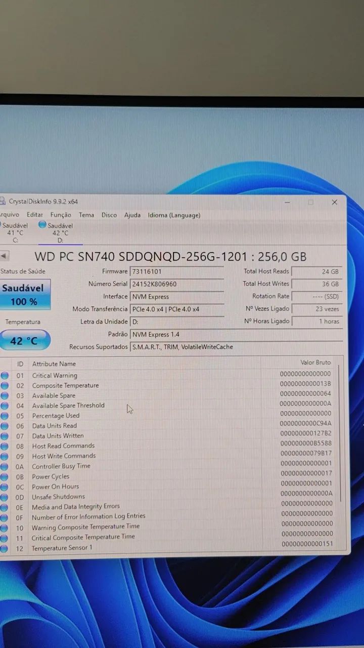 SSD 256GB M.2  PCIe 4.0 - Foto 2