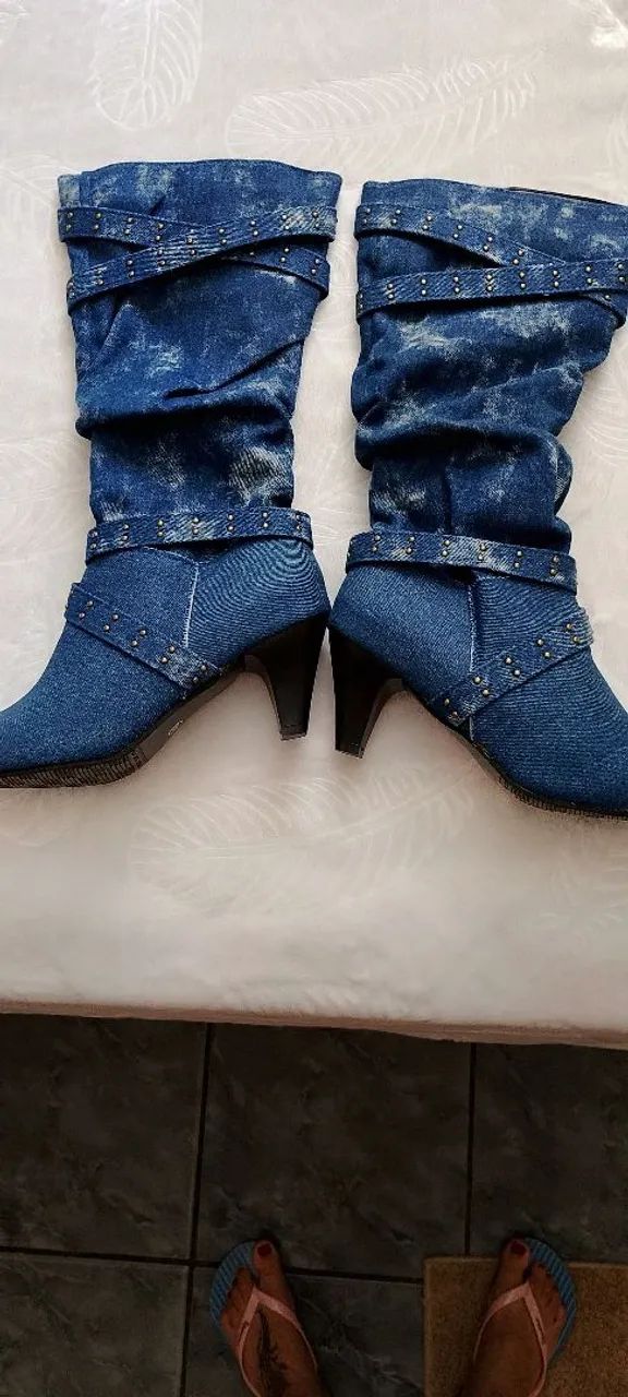 Vendo bota jeans