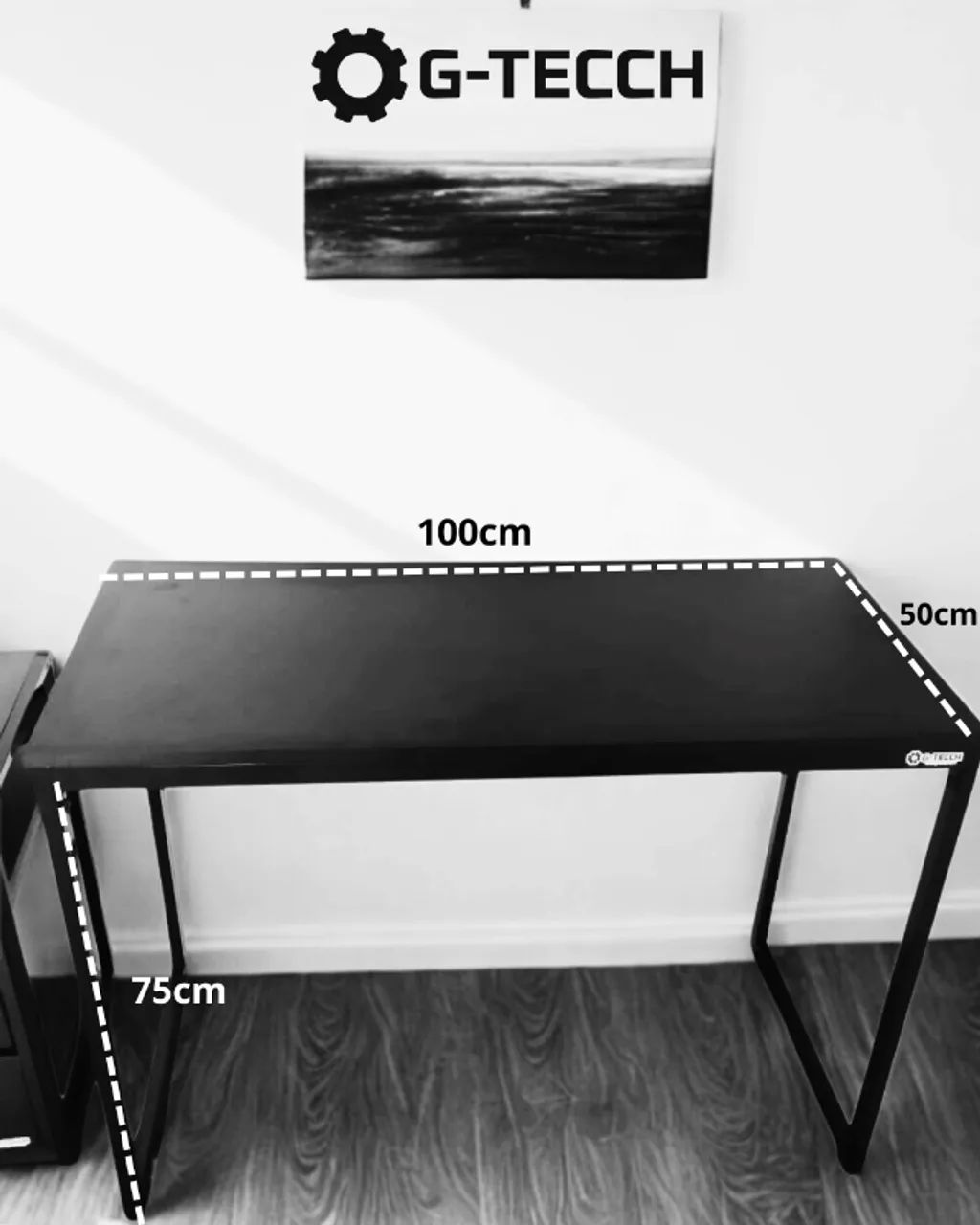 Mesa para Computador 1m NOVA Birô Multiuso Reforçado Industrial Notebook de Escritório - Foto 3