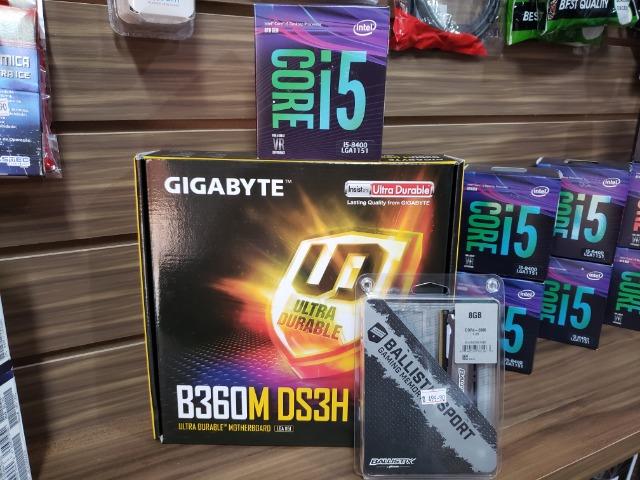 Kit Upgrade 8° Geração I5 8400 B360 Gigabyte 8Gb 2666 Mhz