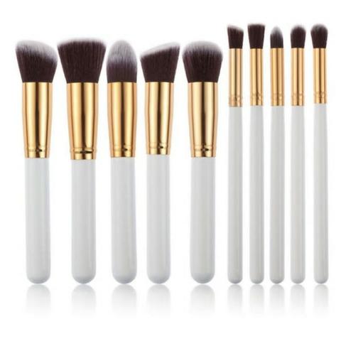 Pincel Para Maquiagem Kit 10 Pçs Kabuki Pronta Entrega - Foto 6