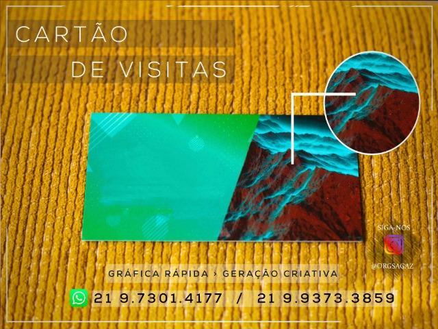 Cartão de Visita Laminação Hotstamping