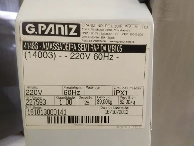 Masseira Gastromaq 5KG mbi-05 - Foto 4