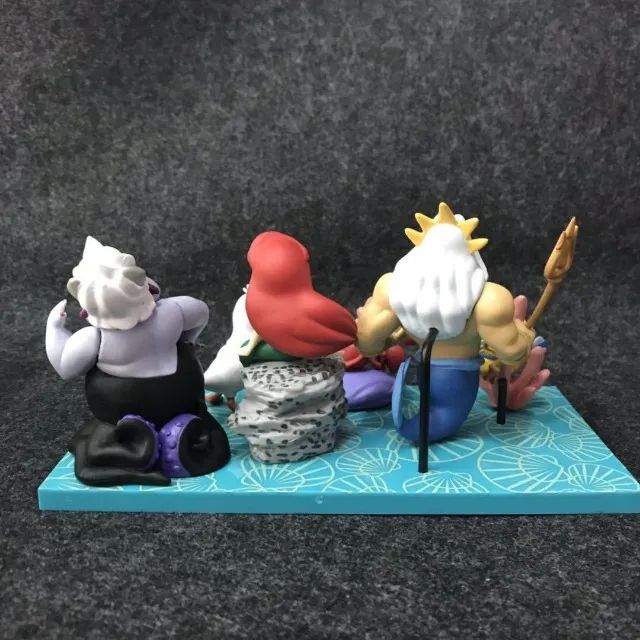 Bonecos Pequena Sereia Ariel Úrsula Rei Tritão Disney 6pcs - Foto 4