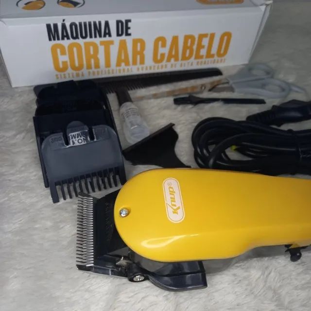 Máquina de Cortar Cabelo Knup - Faço Entrega