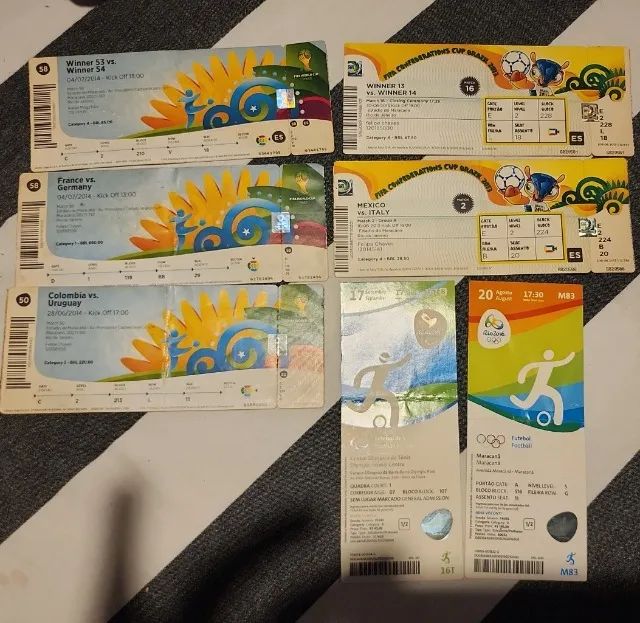Coleção de Ingressos de Futebol Históricos - Vasco, Brasil