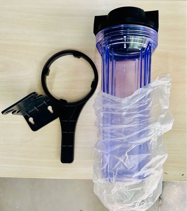 Carcaça de filtro 10polegadas, entrada/saída 3/4polegadas - Foto 4