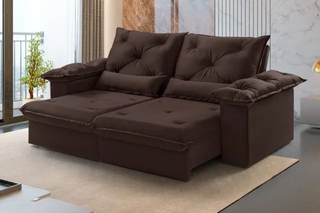 sala sofa retratil e reclinavel de 200 cm - Foto 2