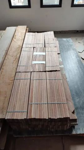 Taco cumaru madeira maciça tação 62*7 piso madeira - Foto 4