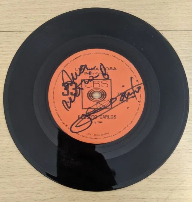 Vinil - Lp - Roberto Carlos - Autografado - Canzone Per Te - Foto 3