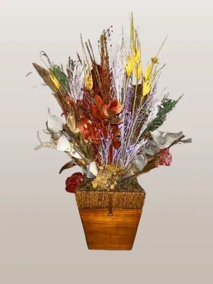 Buquê de flores secas para decoração