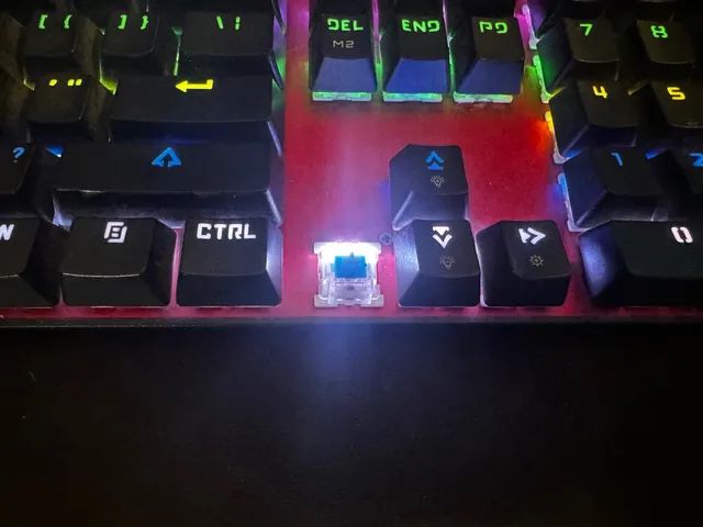 Teclado Mecânico Motospeed RGB CK104 Switch Azul - Foto 3