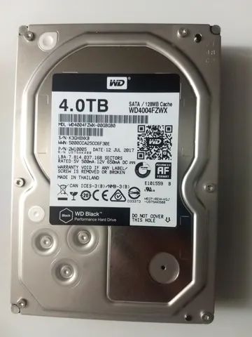 Vendo HD 4TB Western Digital Black