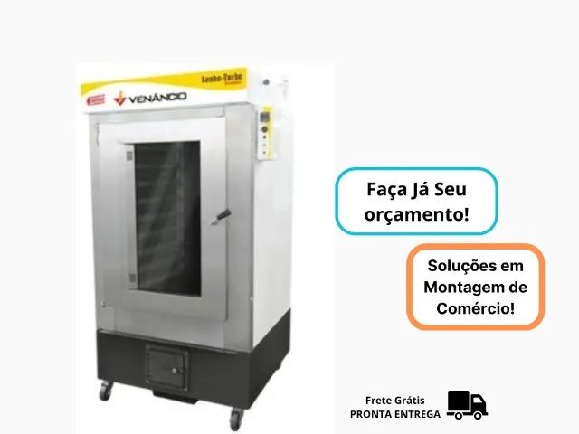 Forno Turbo 10 Esteiras Lenha Venancio