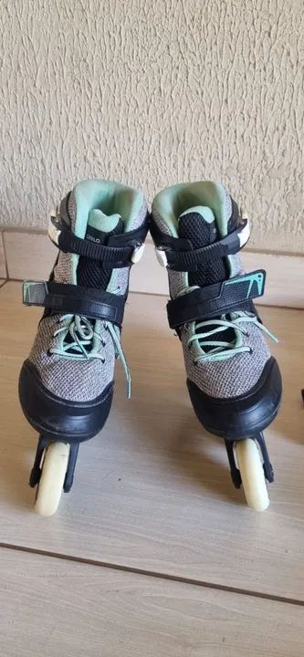 Patins Oxelo Decathlon+ KIT PROTEÇÃO Unissex  - Foto 4