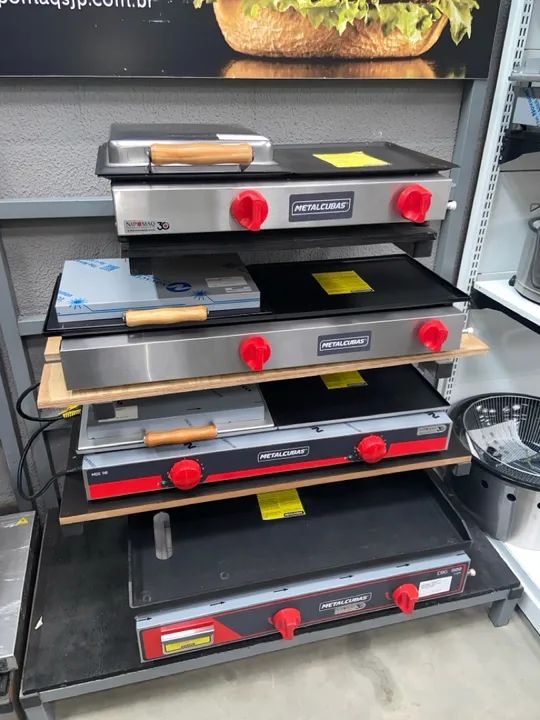 CHAPA BIFETEIRA GÁS LIGHT CBG-800L - METALCUBAS  - Foto 4