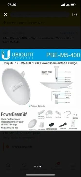 Antena para internet a rádio 