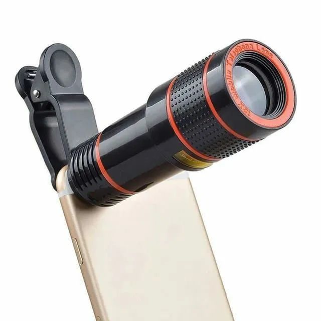 Lente Externa Telescópica Universal Para Câmera De Celular Com Zoom 12x - Foto 3