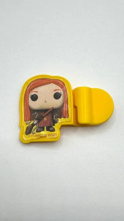 Conjunto 6 Acessórios Kinder Joy Harry Potter Gina Ron Funko Pop Cedrico - Foto 3