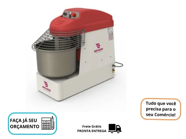 Amassadeira Espiral 15 KG Braesi Nova