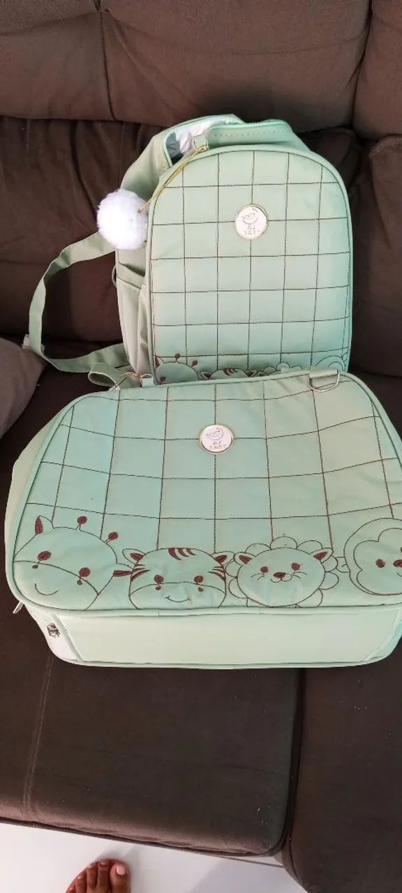 Conjunto de Bolsas para Bebê - Verde Claro