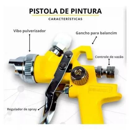 Pistola de Pintura Elétrica Pulverizadora - Foto 2