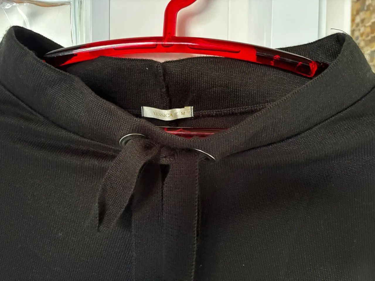 Calça de lã  Feminina Preta TAM M
