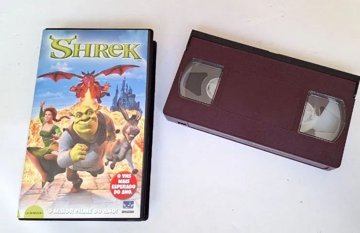 vhs shrek legendado dreamworks raridade