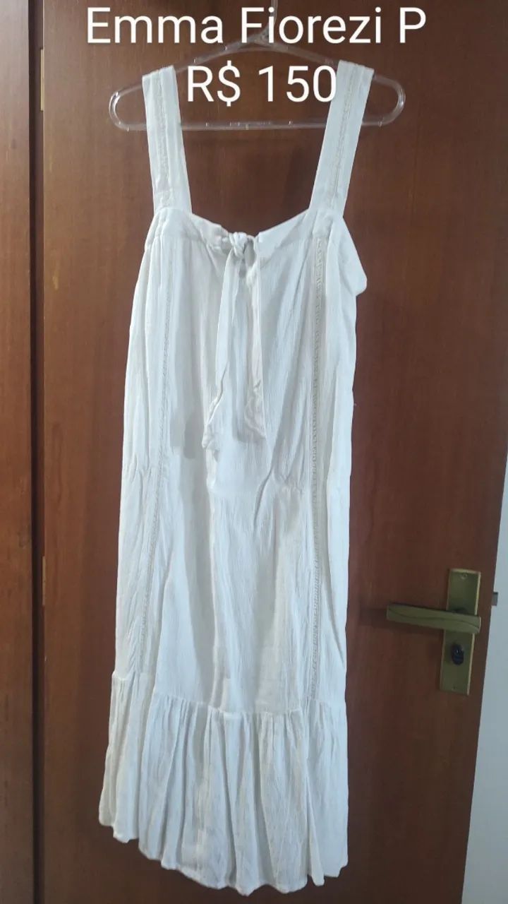 Vestido de Gestante - Emma Fiorezi Branco  - Foto 3