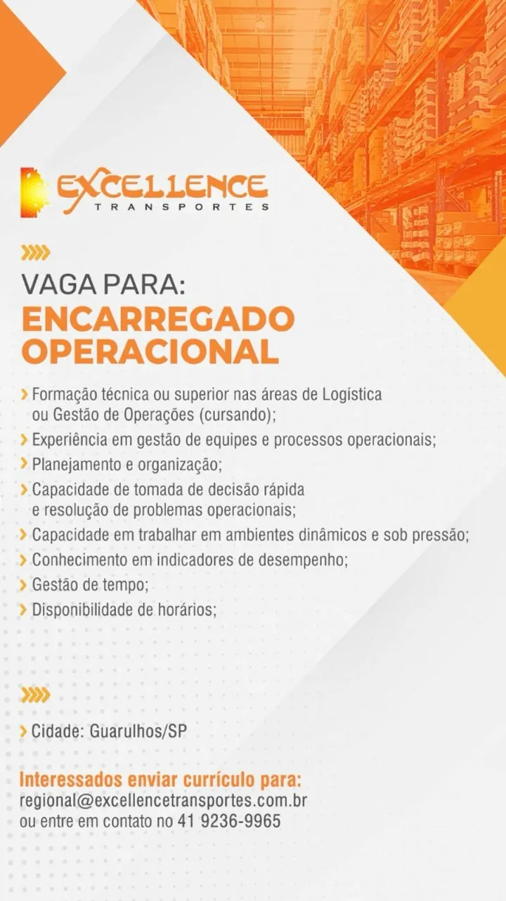 Encarregado Operacional