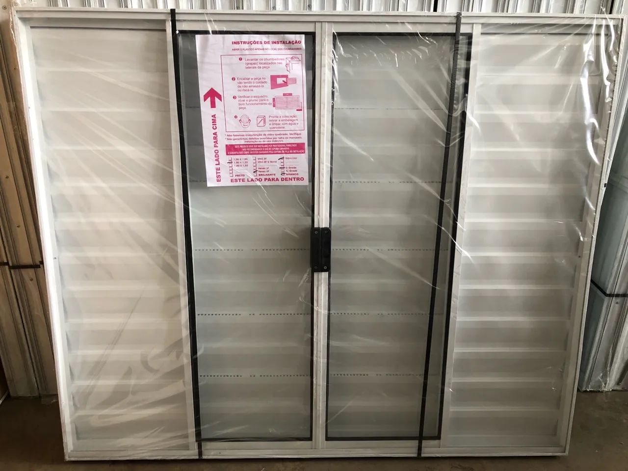 JANELA DE QUARTO VENEZIANA 3 E 6 FOLHAS 1.00 X 1.20 SEM GRADE ALUMÍNIO BRANCO - Foto 2